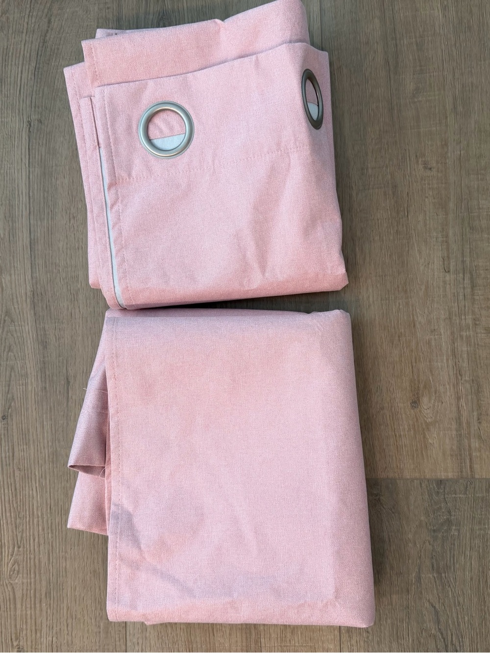 Pink Blackout Grommet Curtain Panel Set